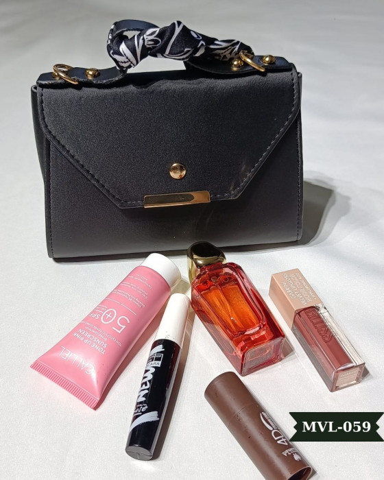 Vizon Fularlı Askılı El Çantası